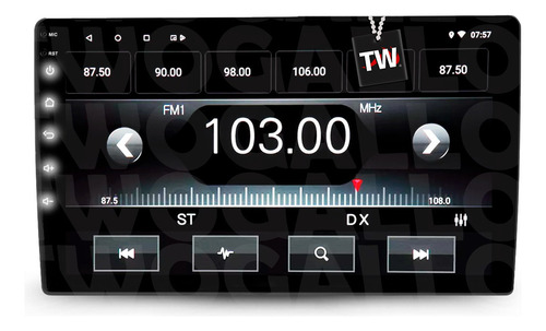 Central Multimidia 1din Carplay Android Auto Bluetooth Gps Cor Toyota Corolla 2009 À 2014