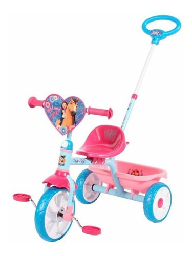 Triciclo Con Barra De Empuje Apache Spirit Color Rosa