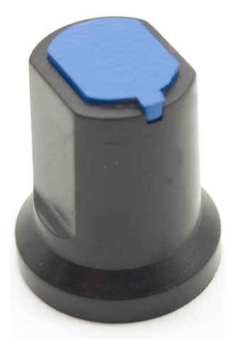 2 Perillas Potenciometro Azul 16mm X 19mm Eje Estriado