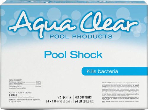 Aqua Clear Pool Products Pool Shock 24x1 Lb.