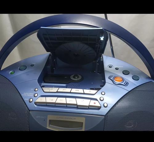 Radio Grabadora Sony Cfd-s20cp C/control Azul (Usado)