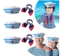 Comprar Set De 6 Sombreros Marineros Y Bufandas Para Mujer Y Hombre,