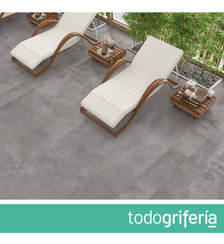 Porcelanato Tendenza Steel Mate 57,5x117 Simil Cemento