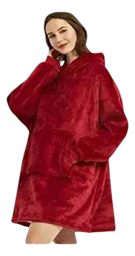 12 Maxi Sudadera Cobija Hoodle C/capucha Afelpada Aborregada