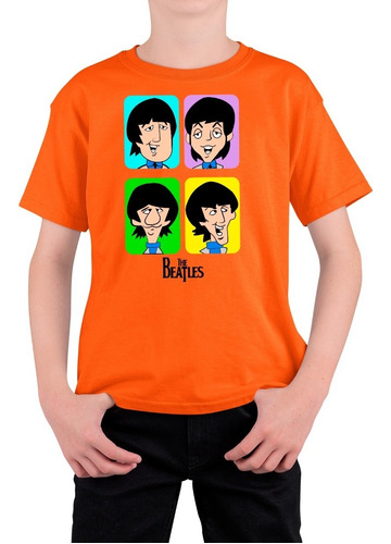 Polera Para Niños Estampada Diseño Clásico The Beatles 