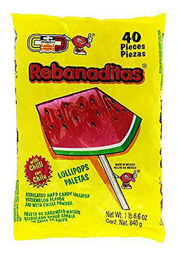 Paletas De Fresa Con Chile Vero Rebanadita, 1.5 Lbs