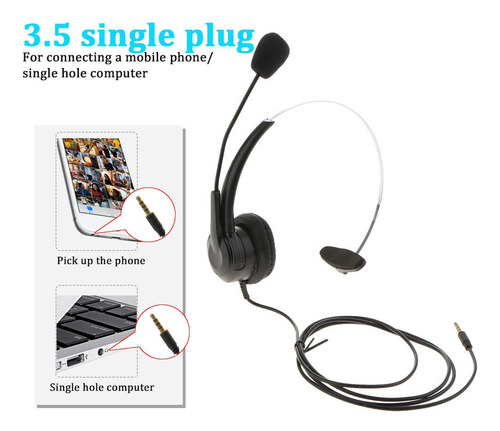 Auriculares Cómodos Con Micrófono Earhook Hanging Headset