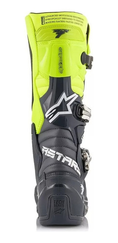 Botas Moto Cross Alpinestars Tech 7 Gris Solomototeam
