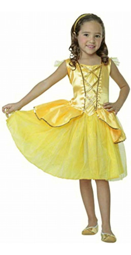 Rev Disfraz Amarillo De Princesa Para Niña, Vestido Bonito