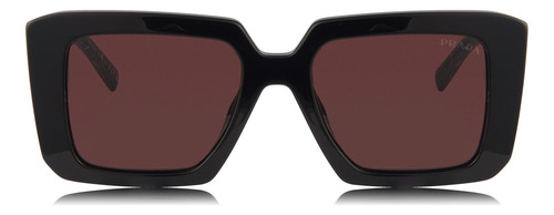 Prada Spr 23ys 1ab-06q Square Shape Black Red Prada Prada Prada Prada Prada (Usado)