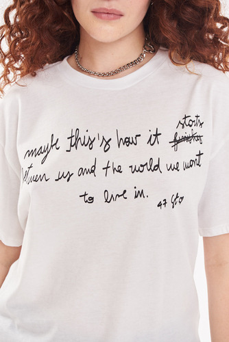 Remera Between Us De Algodon Mujer 47 Street
