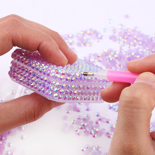 Juego De Gemas De Cristal Redondas Clear Ab Diy Craft 5 Mm