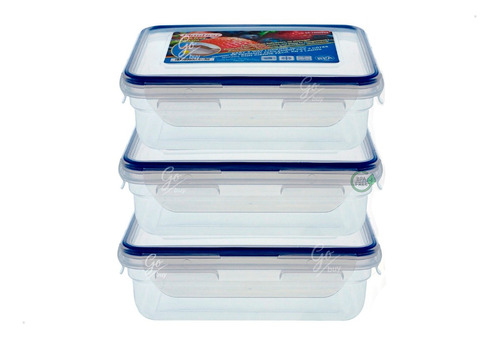 X3 Set Portables Recipientes Plasticos Porta Comidas Loncher