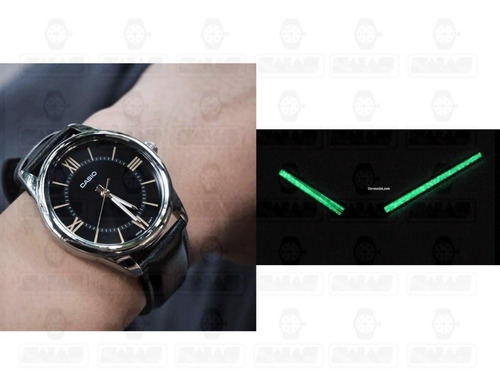 Reloj Casio Grabado De Regalo Mtp-v005l-1b5 Correa Piel
