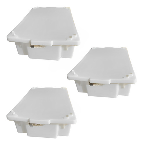 Kit 3 Caixas Frigorífico 40 Litros Com Tampa Para Açougue