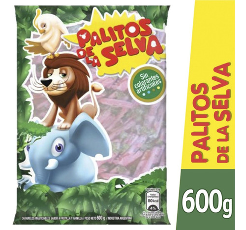 Caramelos Masticables Palitos De La Selva 600g