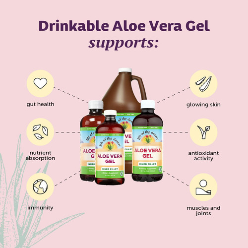 Pack Of 2 X Lily Of The Desert Aloe Vera Gel Inner Fillet -