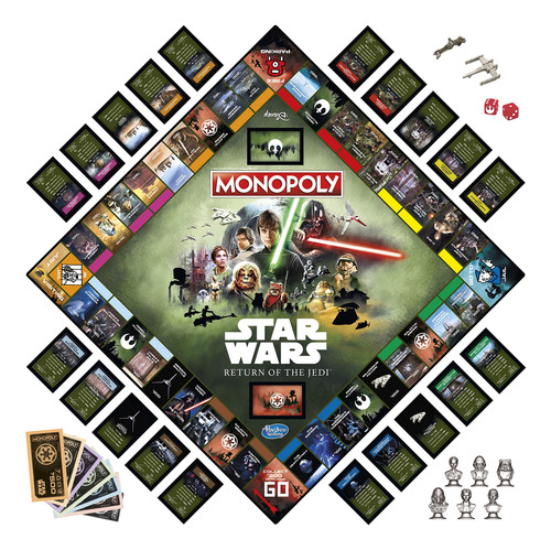 Juego De Mesa Monopoly Star Wars Return Of The Jedi 8+ Years