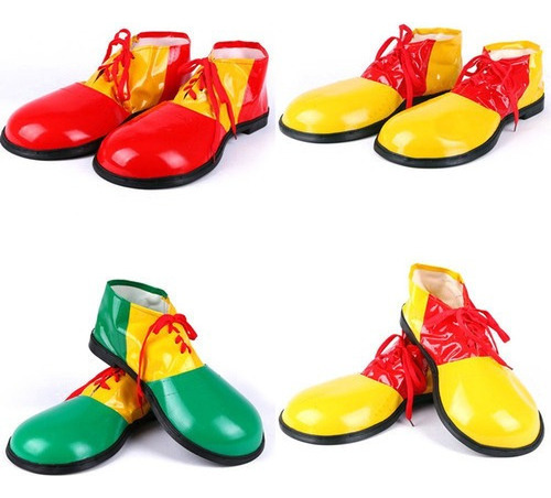1 Par De Zapatos De Payaso De Halloween Botas Vestido Unisex