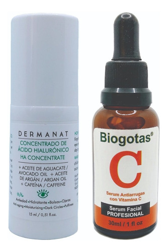 Kit Antiarrugas Concentrado Acido Hialuronico Vitamina C