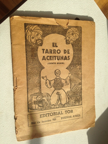 El Tarro De Aceitunas (cuento Árabe) Editorial Tor Infantil 