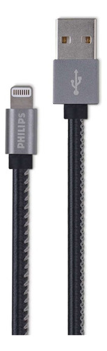 Cable de piel Lightning de 1,2 m 2508b con certificación Mfi de Philips
