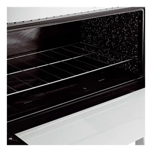 Cocina A Gas Eldom Berlin 4 Hornallas Con Visor De Horno Blanco