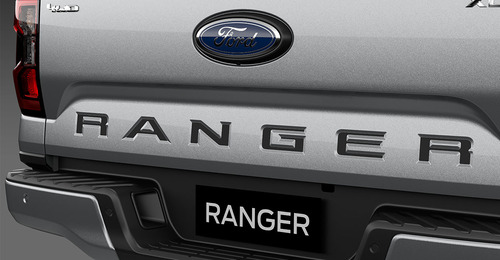 Calco Ford Ranger Negra De Porton Trasero 