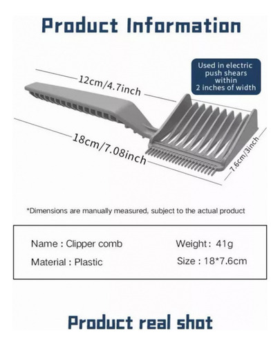 Peineta De Barbero Border Barber Fade Combs For Hombre