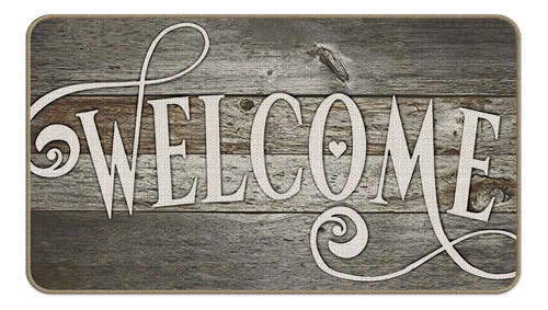 Welcome Modern Farmhouse Decor - Felpudo Antideslizante Par