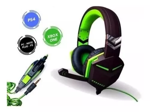 Fone de Ouvido Headset P2 para Vídeo Game e Computador Gamer Led Knup  KP-451 - TENDMIX COMÉRCIO ONLINE