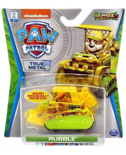 Paw Patrol Rubble Jungle Rescue Rubble True Metal