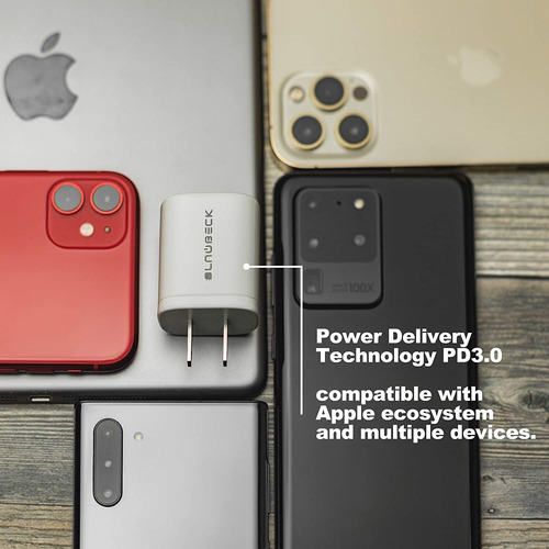 Adaptador De Corriente Usb C Cargador De Pared De 20 W Compa