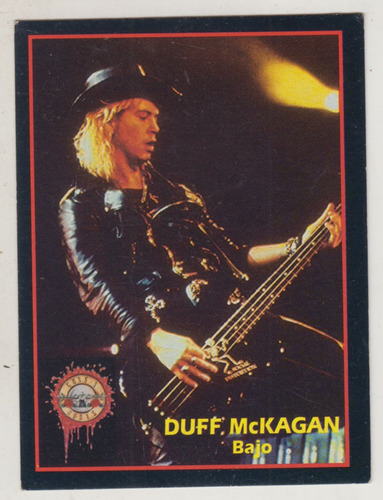 1994 Tarjeta Rock Cards Duff Mckagan Guns N Roses Argentina