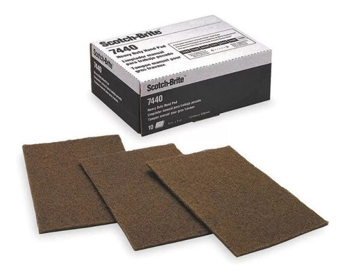 Paño Abrasivo Marron 3m Scotch Brite 7440 Para Inoxidable