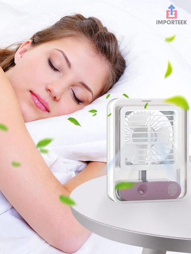20pz Ventilador Humidificador Lampara Led Escritorio Recarga