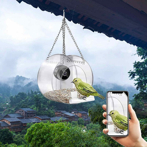 A Alimentador De Pássaros Com Câmera, Conexão Remota Wifi