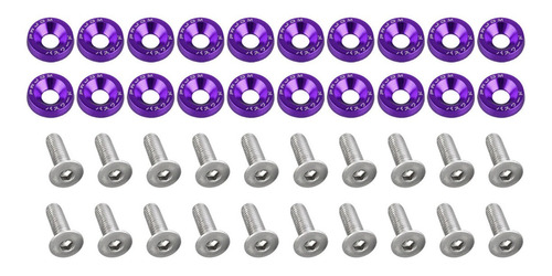 Set 10 Tornillos Decorativos Jdm Tuning Morado