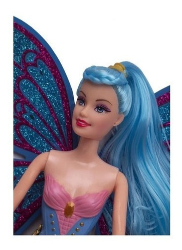 Imagem 6 de 10 de Boneca Bailarina 30 Cm Com Asas Borboleta E Glitter