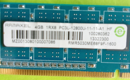 Memoria 4 Gb Ddr3 Ramaxel 