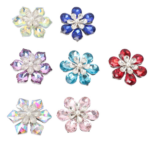 Decoraciones Con Diamantes De Imitación, 7 Unidades, Con Par