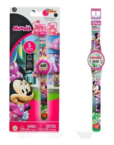 Relojes-reloj Digital Lcd Minnie Mouse 5 Funciones