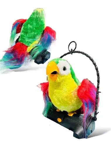 Loro Peluche Lorito Parlanchín Repite Tus Palabras Se Mueve