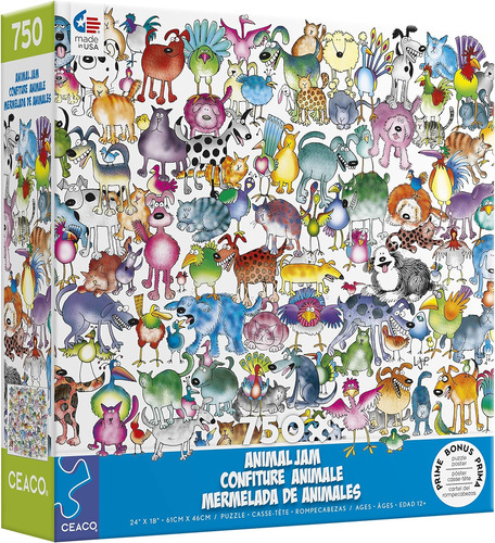 Ceco - Jam De Animales - Gatos Y Perros - Rompecabeza De 750