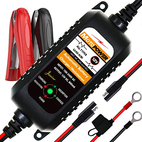 Cargador De Bateria Automatico 220v Ac A 12v Dc 800ma