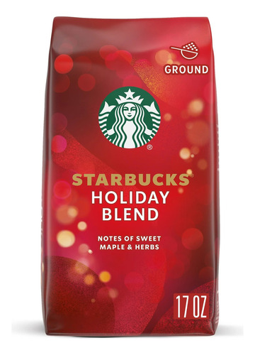 Starbucks Cafe Molido, Medio Tostado, Holiday Blend 481 Gr