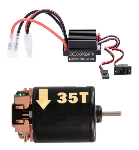 540 Motor Cepillado 35t + 60a Esc Set Para Hsp D90 Hpi