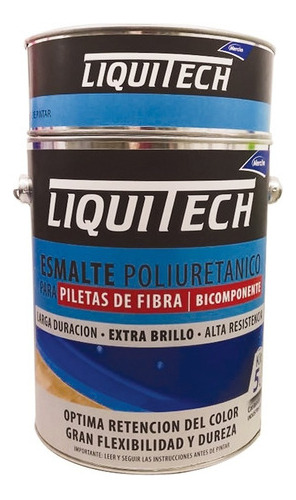 Esmalte Poliuretanico Para Piletas Fibra Liquitech 1,25 L Mm