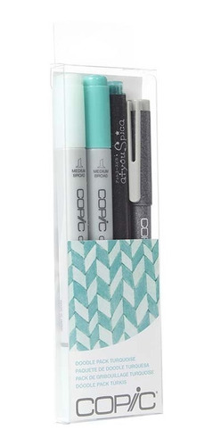 Copic Ciao Doodle Packs: Turquoise (4 Lápices)