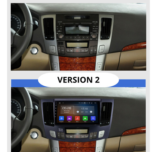 Estereo Android Hyundai Sonata 2008 Carplay & Android Auto Gris Version 1